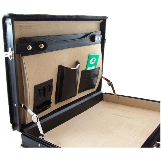 Pratesi Radica Range Machiavelli,  Attache Case, Hardsided Slim Briefcase in Cherry
